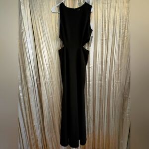 Lulu's Black Halter Sheath Dress